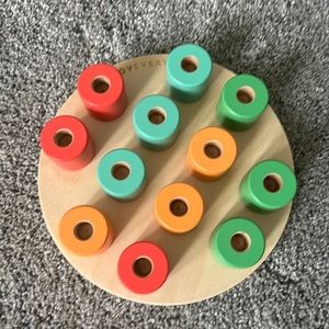 Lovevery wooden peg stacking set